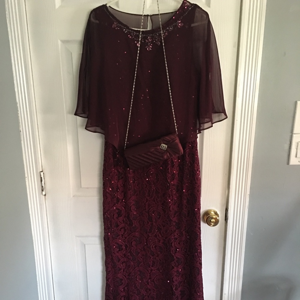 David’s Bridal | Burgundy Gown